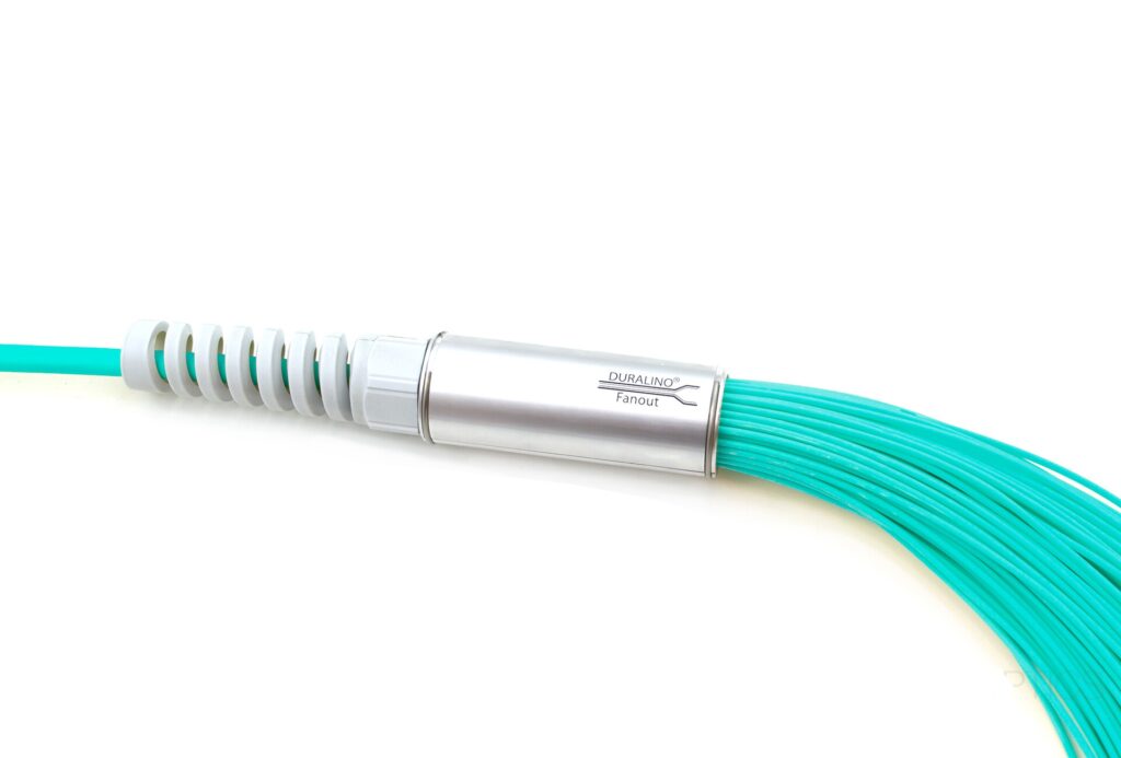 MTP – LC 12-fiber Duralino fanout – 900um