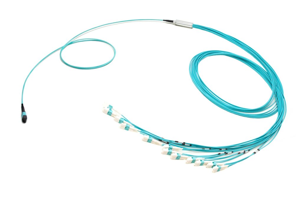 MTP – LC 24-fiber Duralino fanout – Duplex