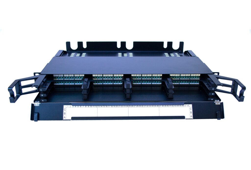VERTEX 1U 19″ High-density panel, 12-module capacity