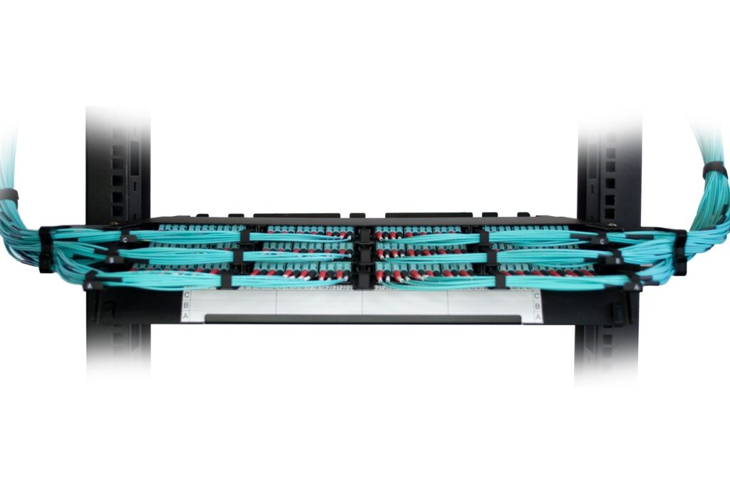 VERTEX 1U 19″ High-density panel, 12-module capacity